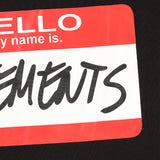 Vetements T Shirts VTM Hello My Name Is Red Signature Graffiti Logo T-shirt