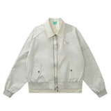 Women Jacket Vintage Loose Baseball Uniform Pilot Coat