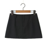 Women Skirt Summer Dark Striped Skirt Skirt