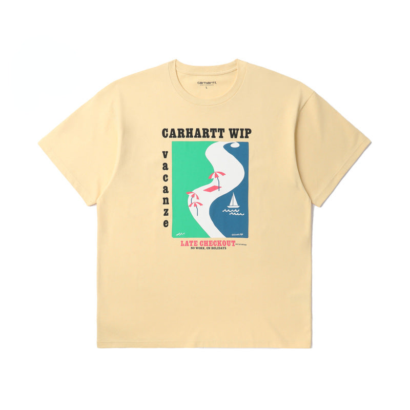 24 Men's Spring and Summer Island Holiday Travel Illustratio