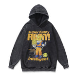 Men Hoodie Cartoon Printed Hoodie Male