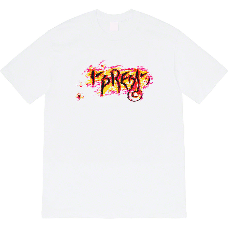 Mens T-shirts 20FW Scratch Tee LOGO Crew Neck Short Sleeve T-Shirt Cotton Crew Neck