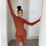 Women Jumpsuit Winter Knitting Slim Fit Hip Raise Sports Yoga Jumpsuit