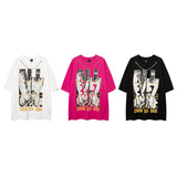 Men T Shirt Hip Hop Short Sleeve T-shirt Men and Women Oversize