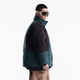 Unisex Winter Cotton Coat Stand-up Collar Cotton-Padded Clothes Vintage Loose and Warm Cotton Jacket