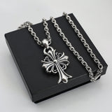 Chrome Hearts Necklace Classic Cross Flower Design Men's and Women's Necklaces