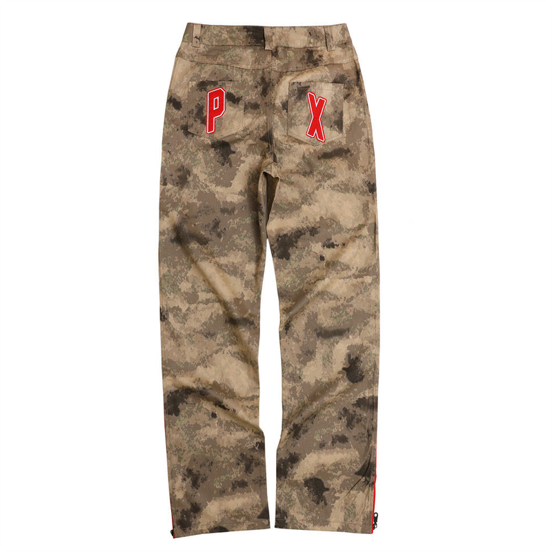 Men Sweatpants Casual Pants Zipper Stitching Slit Outdoor Sports Trousers