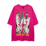 Men T Shirt Hip Hop Short Sleeve T-shirt Men and Women Oversize
