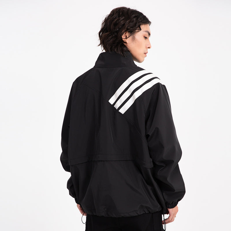 Men Jacket Coat Men's Assault Jacket Patchwork Stripes Jacket Coat
