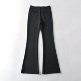 Women Sweatpants Spring Slim Fit Sheath Bell-Bottom Pants Casual Trousers