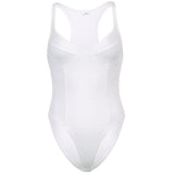 Women Jumpsuit Summer V-neck Jumpsuit Sleeveless T-shirt Top