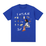 SZA Saturn T-shirts Men Women Fashion Hip Hop Harajuku T-shirt