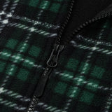 Unisex Winter Cotton Coat Plaid Hooded Fleece Padded Coat Vintage Loose and Warm Cotton-Padded Coat