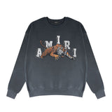 Amiri Long Sleeved Shirt Fashion Brand Crew Sweatshirts round Neck Sweater