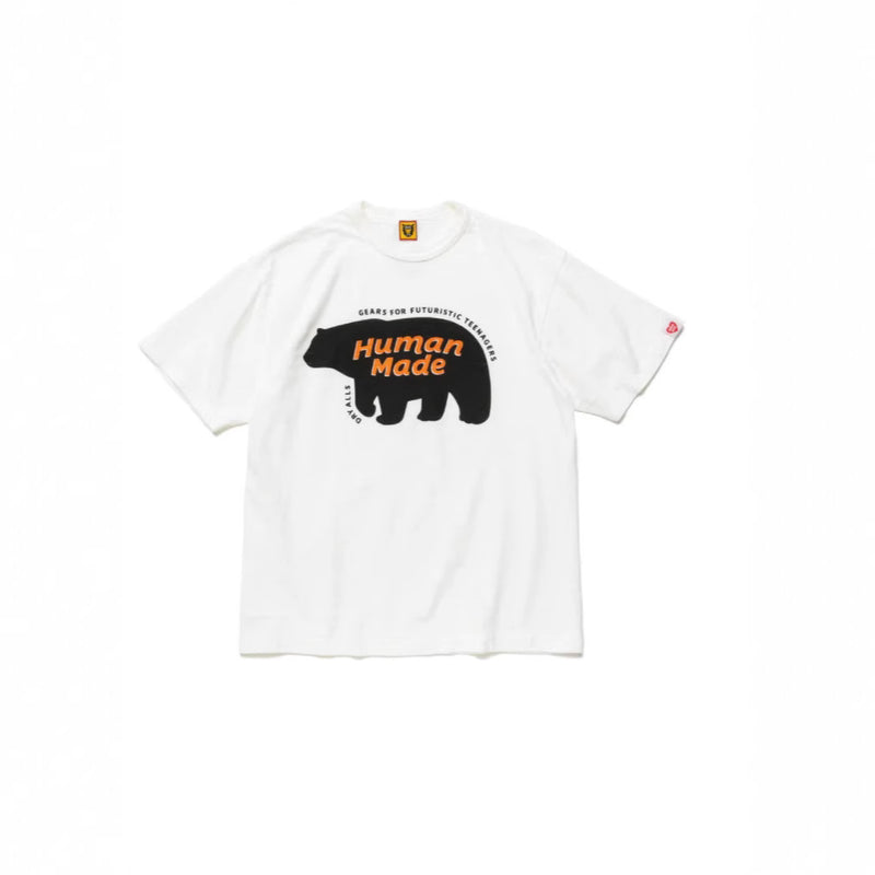 Men T-shirts HUMAN Polar Bear Printed Short Sleeve T-Shirt