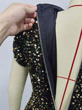 Women Evening Gown Sexy Retro Sequins Dress