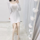 Women Dresses Slip Dress Cardigan Coat Sun Protection Shirt Skirt Suit