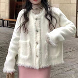 Women Knitwear Autumn and Winter round Neck Tassel Sweater