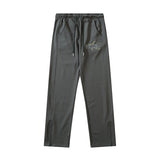 Women Sweatpants Embroidered Sports Pants Men's and Women's High Waist Drawstring Loose Straight Trousers Sweatpants