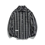 Unisex Jacket Fall Retro Plaid Shirt