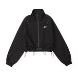 Women Jacket Stand Collar Jacket Shell Jacket Autumn Loose Sports