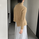 Women Winter Knitted Sweater Turtleneck Thick Sweater Autumn Winter Coat 8t3123