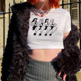 Women T-shirt Girl's Printed T-shirt Women's Top