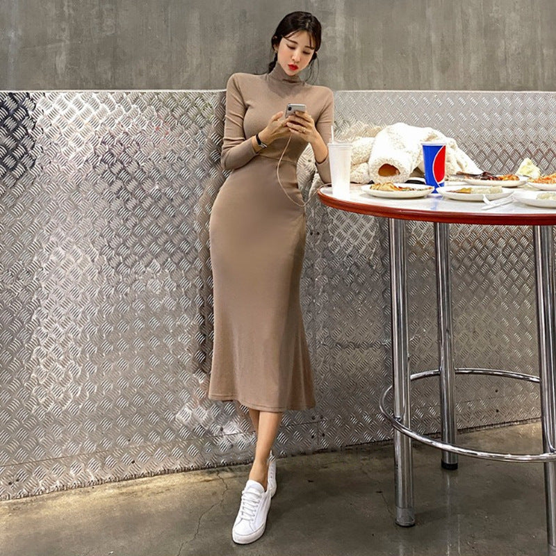 Women Dresses Sexy Sheath Long Sleeve Dress