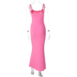 Women Dresses Spring/Summer Sexy Backless Spaghetti Straps Dress