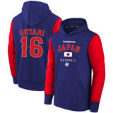 MLB Hoodie WBC Japan Shohei Otani 1 sweater baseball jersey hoodie (Part 3)