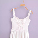 Women Dresses Summer Retro Long Dress (Xds0414)