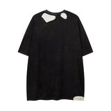 Men T Shirt Washed and Worn T-shirt Men and Women