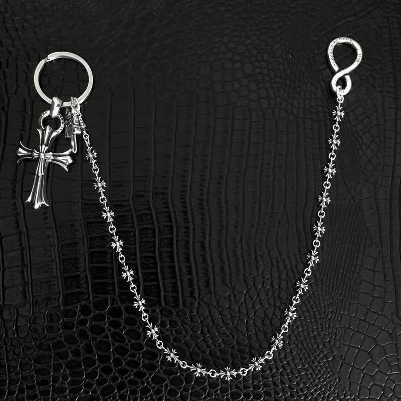 Chrome Hearts Necklace Vintage Cross Pant Chain Bag Chain