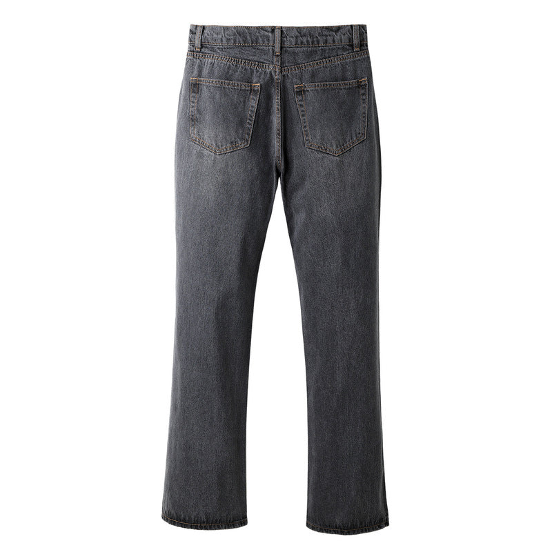 Men Jeans Bell-Bottom Pants Men's Vintage Jeans