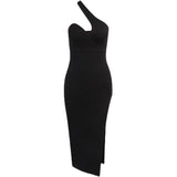 Women Dresses Sexy Slit Dress Spring Slim-Fitting Long Dress