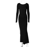 Women Dresses Sexy Backless Slim Fit Dress