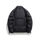 Unisex Winter Cotton Coat Three-Dimensional Pocket Decoration Stand-up Collar down Jacket