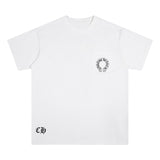 CHH Chrome Heart T Shirts Cross Color Printed Short Sleeve T-Shirt Loose