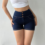 Women Yoga Sports Shorts Sports Denim Tight Sexy Fitness Hot Pants