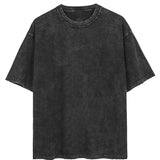 New washed retro cotton bad Halloween horror print street retro t-shirt