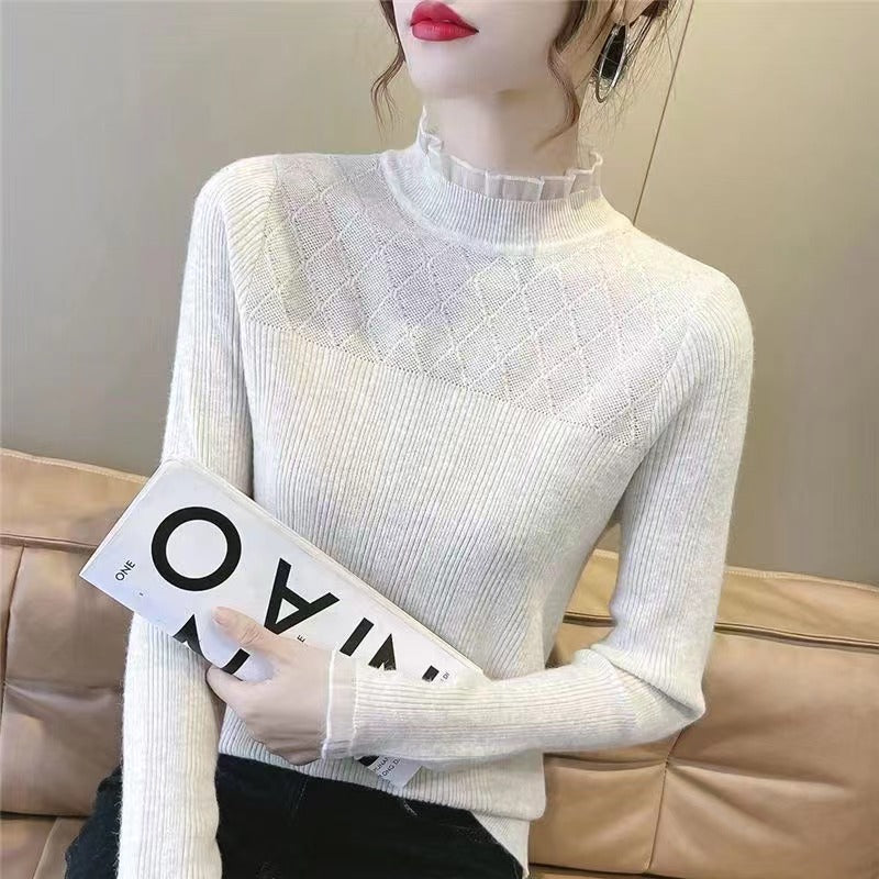 Women Knitwear Autumn and Winter Turtleneck Knitwear Top