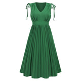 Women Date Dress Summer Pleated Skirt Dress plus Size