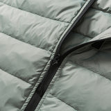 Unisex Winter Cotton Coat Winter New round Neck down Jacket Vintage Zipper
