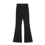 Women Pants Flared Jeans High Waist Trousers