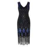 Flappers 1920S Dress Evening Gown Party Dress Tassel Retro Sequins Dress