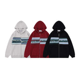 Unisex Jacket Autumn Jacquard Cardigan Zipper Sweater