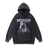 Men Hoodie Vintage Sweater Men's and Women's Oversize Hiphop Hooded Jacket