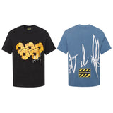 Denim Tears T Shirts 24S Kapok Geometric Pattern Short Sleeve T-shirt