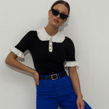 Women Knit Top Classic Style Knitwear