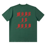 Men T Shirt Vintage Letter Print Short Sleeve Men's and Women's T-shirt